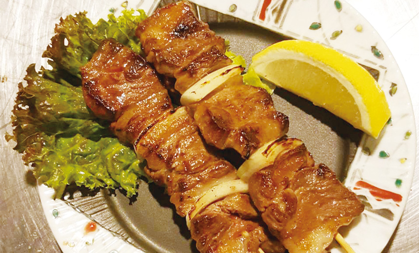 鹿バラ串焼き