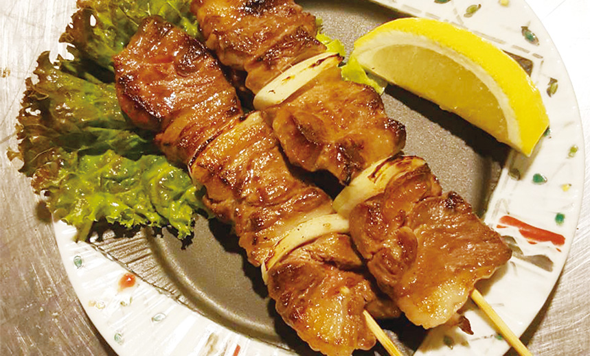 鹿バラ串焼き
